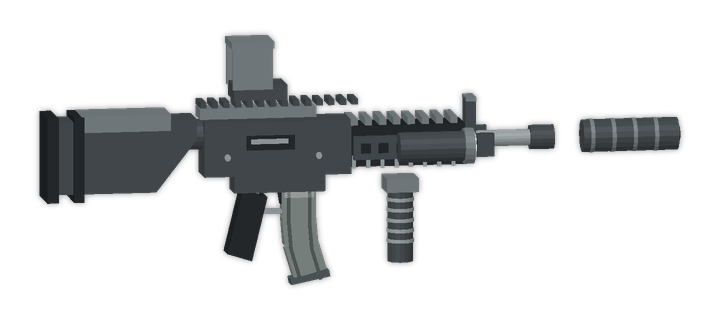 M4A1 prototype inventory render